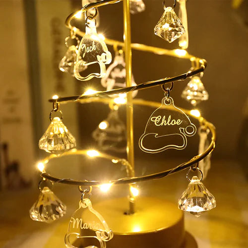 Albero di cristallo LED personalizzabile | La mia famiglia - Promozione fino al 50% di sconto + spedizione gratuita