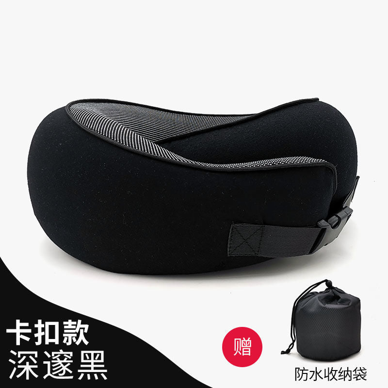 Memory foam pillow storage-shaped pillow aircraft travel pillow nap cervical neck pillow travel portable pillow