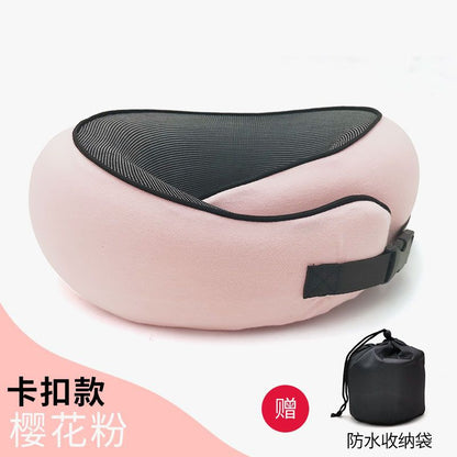 Memory foam pillow storage-shaped pillow aircraft travel pillow nap cervical neck pillow travel portable pillow