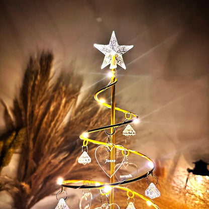 Albero di cristallo LED personalizzabile | La mia famiglia - Promozione fino al 50% di sconto + spedizione gratuita